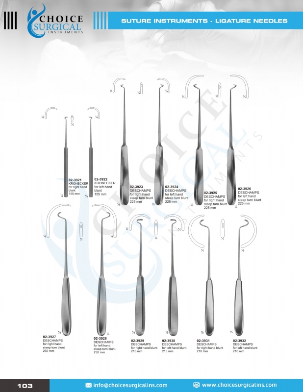 Suture Instruments, Needle, Probes, Applicators, Pocket Instruments Set